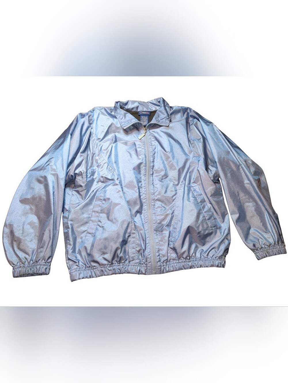 Vintage Catalina Metallic Light Blue Bomber Jacket
